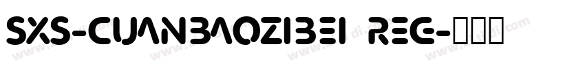 SXS-Cuanbaozibei Reg字体转换